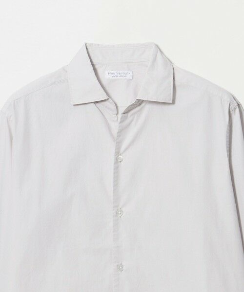 BEAUTY&YOUTH UNITED ARROWS / ビューティー&ユース ユナイテッドアローズ シャツ・ブラウス | 【WEB限定 WARDROBE SMART】コットン ワイドカラー スキッパー シャツ | 詳細14