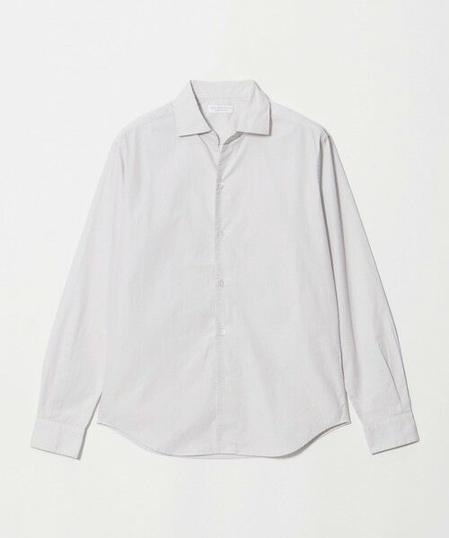 BEAUTY&YOUTH UNITED ARROWS / ビューティー&ユース ユナイテッドアローズ シャツ・ブラウス | 【WEB限定 WARDROBE SMART】コットン ワイドカラー スキッパー シャツ(LT.GRAY)
