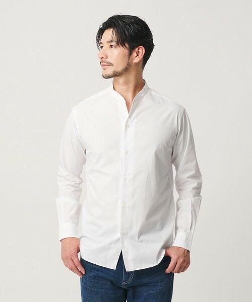 BEAUTY&YOUTH UNITED ARROWS / ビューティー&ユース ユナイテッドアローズ シャツ・ブラウス | 【WEB限定 WARDROBE SMART】コットン バンドカラー スキッパー シャツ | 詳細2