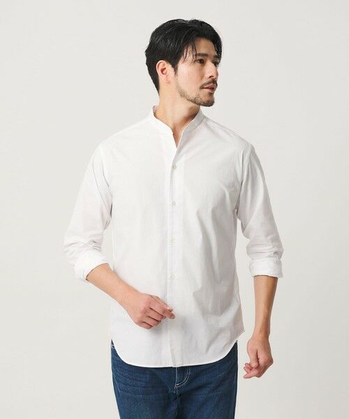 BEAUTY&YOUTH UNITED ARROWS / ビューティー&ユース ユナイテッドアローズ シャツ・ブラウス | 【WEB限定 WARDROBE SMART】コットン バンドカラー スキッパー シャツ | 詳細5