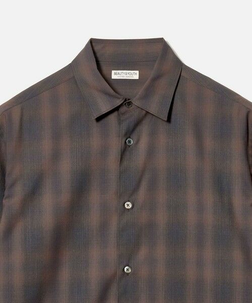 BEAUTY&YOUTH UNITED ARROWS / ビューティー&ユース ユナイテッドアローズ シャツ・ブラウス | 尾州 ウーステッド チェック レギュラー シャツ GRANDE TAPERD型 ウォッシャブル MADE IN JAPAN | 詳細1