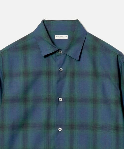 BEAUTY&YOUTH UNITED ARROWS / ビューティー&ユース ユナイテッドアローズ シャツ・ブラウス | 尾州 ウーステッド チェック レギュラー シャツ GRANDE TAPERD型 ウォッシャブル MADE IN JAPAN | 詳細4