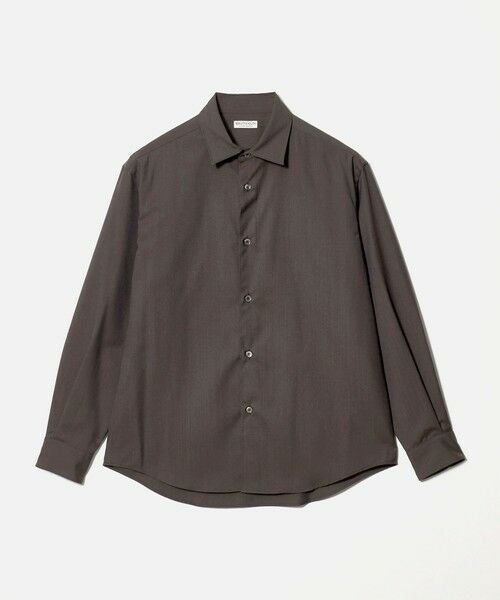 BEAUTY&YOUTH UNITED ARROWS / ビューティー&ユース ユナイテッドアローズ シャツ・ブラウス | 尾州 ウーステッド レギュラー シャツ GRANDE TAPERD型 ウォッシャブル MADE IN JAPAN（DK.GRAY）