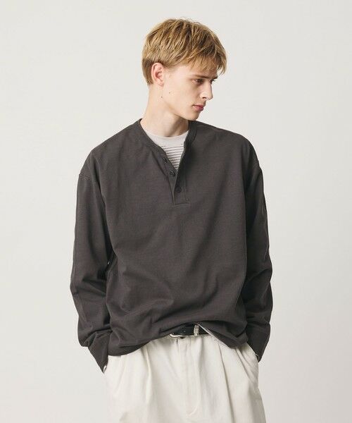 BEAUTY&YOUTH UNITED ARROWS / ビューティー&ユース ユナイテッドアローズ カットソー | ”THE HEAVY”10oz ヘビー ワイド ヘンリーネック カットソー | 詳細18