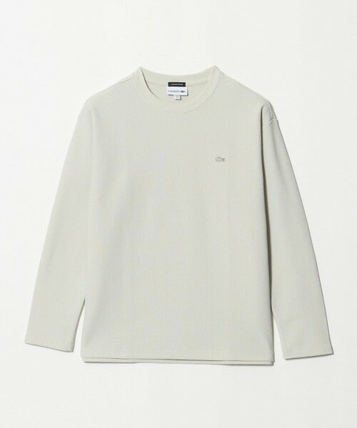 BEAUTY&YOUTH UNITED ARROWS / ビューティー&ユース ユナイテッドアローズ カットソー | ＜LACOSTE for BEAUTY&YOUTH＞ ワントーン ロングスリーブ カットソー（OFF WHITE）