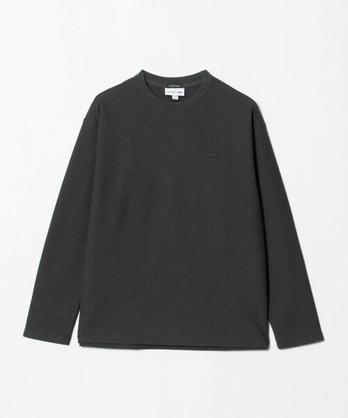 BEAUTY&YOUTH UNITED ARROWS / ビューティー&ユース ユナイテッドアローズ カットソー | ＜LACOSTE for BEAUTY&YOUTH＞ ワントーン ロングスリーブ カットソー（DK.GRAY）