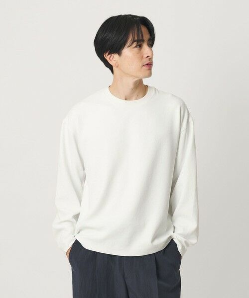 BEAUTY&YOUTH UNITED ARROWS / ビューティー&ユース ユナイテッドアローズ カットソー | FUSION TWILL クルーネック カットソー UVカット タテヨコストレッチ | 詳細1