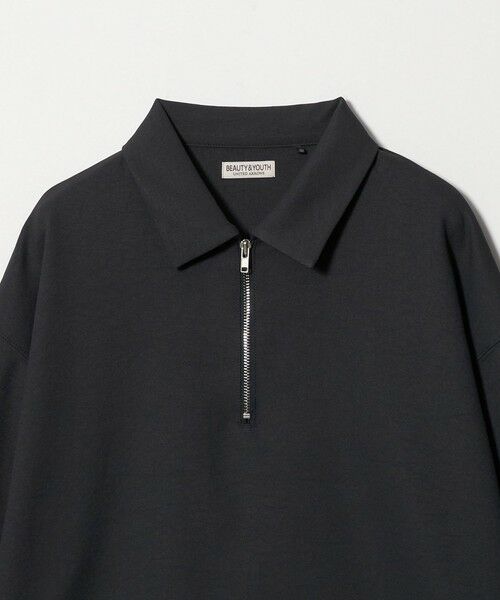 BEAUTY&YOUTH UNITED ARROWS / ビューティー&ユース ユナイテッドアローズ カットソー | FUSION TWILL ハーフジップ カットソー UVカット タテヨコストレッチ | 詳細9