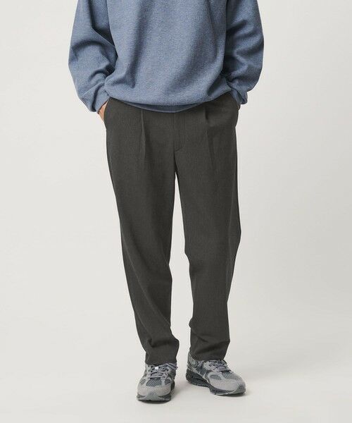 BEAUTY&YOUTH UNITED ARROWS / ビューティー&ユース ユナイテッドアローズ その他パンツ | アルガン トロ 1プリーツ テーパード パンツ NO.7 タテヨコストレッチ | 詳細8