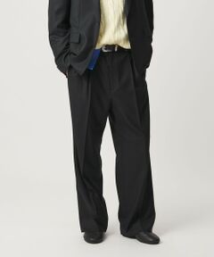 BEAUTY&YOUTH UNITED ARROWS / ビューティー&ユース ユナイテッドアローズ その他パンツ | N/SUIT サキソニー 2プリーツ ワイド スラックス