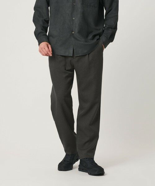 BEAUTY&YOUTH UNITED ARROWS / ビューティー&ユース ユナイテッドアローズ その他パンツ | 【WEB限定 WARDROBE SMART】 ウールライク ステルスポケット 1P セミワイド パンツ（DK.GRAY）