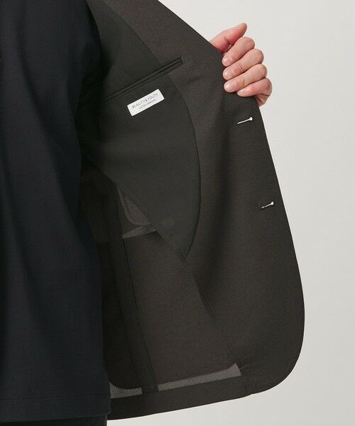 BEAUTY&YOUTH UNITED ARROWS / ビューティー&ユース ユナイテッドアローズ テーラードジャケット | 【WEB限定 WARDROBE SMART】エアリーピケ ジャージ 2B ジャケット | 詳細5