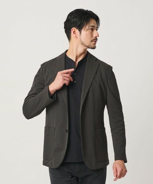 BEAUTY&YOUTH UNITED ARROWS / ビューティー&ユース ユナイテッドアローズ テーラードジャケット | 【WEB限定 WARDROBE SMART】エアリーピケ ジャージ 2B ジャケット | 詳細3