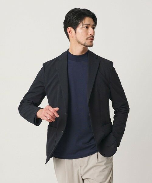 BEAUTY&YOUTH UNITED ARROWS / ビューティー&ユース ユナイテッドアローズ テーラードジャケット | 【WEB限定 WARDROBE SMART】エアリーピケ ジャージ 2B ジャケット | 詳細9