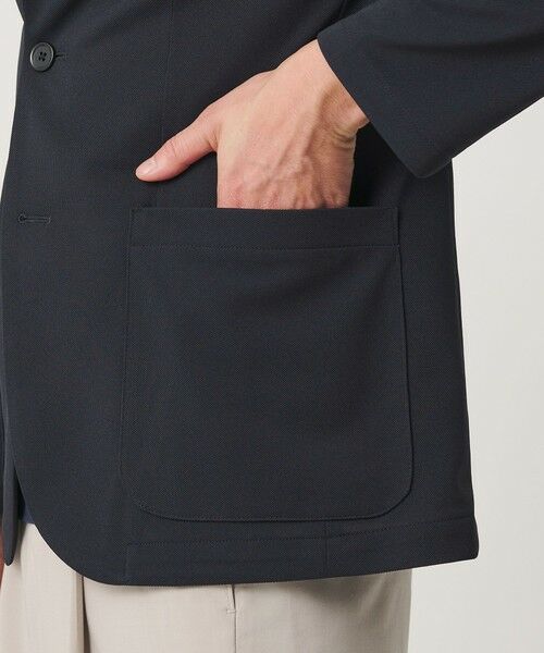 BEAUTY&YOUTH UNITED ARROWS / ビューティー&ユース ユナイテッドアローズ テーラードジャケット | 【WEB限定 WARDROBE SMART】エアリーピケ ジャージ 2B ジャケット | 詳細16