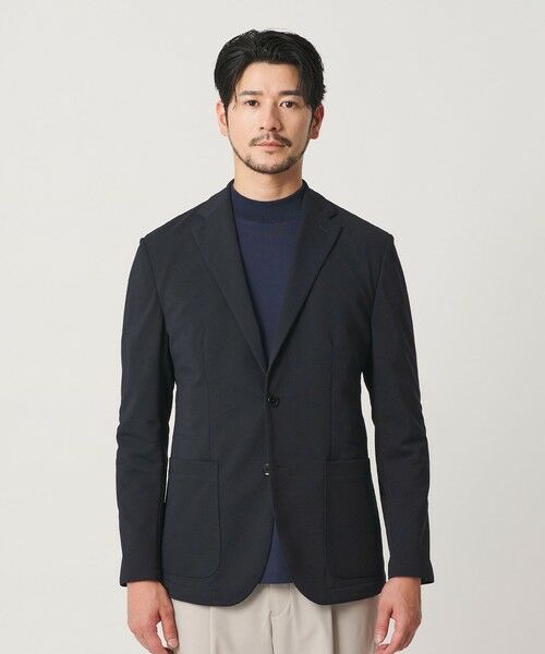 BEAUTY&YOUTH UNITED ARROWS / ビューティー&ユース ユナイテッドアローズ テーラードジャケット | 【WEB限定 WARDROBE SMART】エアリーピケ ジャージ 2B ジャケット | 詳細10