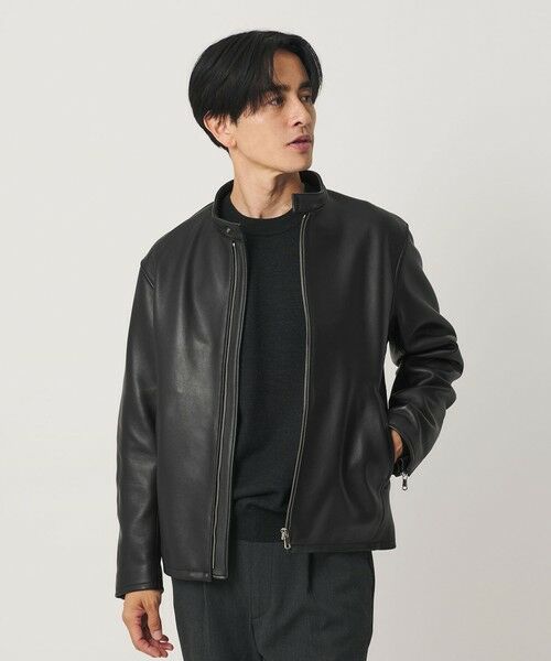 BEAUTY&YOUTH UNITED ARROWS / ビューティー&ユース ユナイテッドアローズ その他アウター | シープ レザー シングル ライダース ジャケット | 詳細1