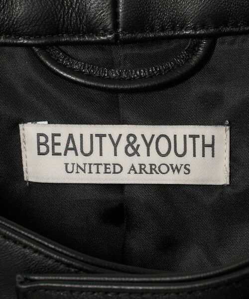 BEAUTY&YOUTH UNITED ARROWS / ビューティー&ユース ユナイテッドアローズ その他アウター | シープ レザー シングル ライダース ジャケット | 詳細17