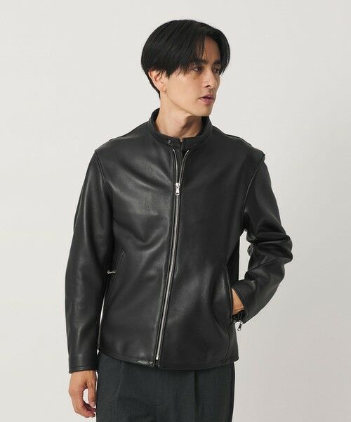 BEAUTY&YOUTH UNITED ARROWS / ビューティー&ユース ユナイテッドアローズ その他アウター | シープ レザー シングル ライダース ジャケット | 詳細4
