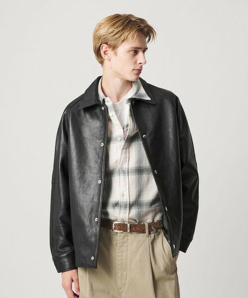 BEAUTY&YOUTH UNITED ARROWS / ビューティー&ユース ユナイテッドアローズ その他アウター | セミベジタブル レザー ラグラン ブルゾン | 詳細2