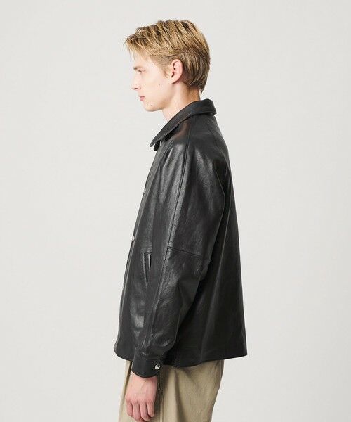BEAUTY&YOUTH UNITED ARROWS / ビューティー&ユース ユナイテッドアローズ その他アウター | セミベジタブル レザー ラグラン ブルゾン | 詳細5