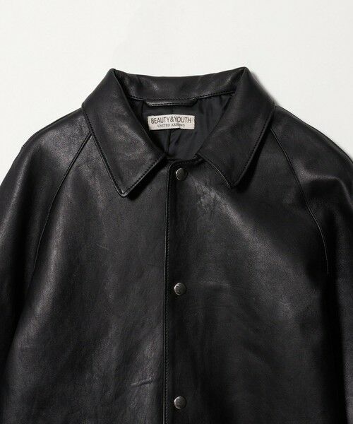 BEAUTY&YOUTH UNITED ARROWS / ビューティー&ユース ユナイテッドアローズ その他アウター | セミベジタブル レザー ラグラン ブルゾン | 詳細9