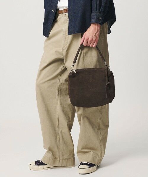 BEAUTY&YOUTH UNITED ARROWS / ビューティー&ユース ユナイテッドアローズ ショルダーバッグ | ＜LA UNIQA＞スクエア スエード バッグ | 詳細1