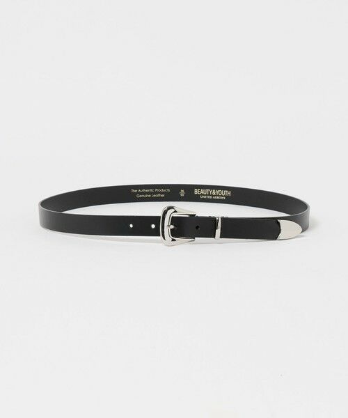 BEAUTY&YOUTH UNITED ARROWS / ビューティー&ユース ユナイテッドアローズ ベルト・サスペンダー | プレーン ウエスタン ベルト 23mm（BLACK）