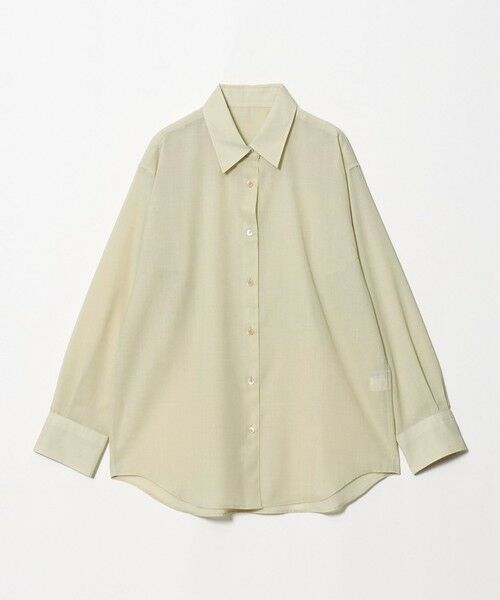 BEAUTY&YOUTH UNITED ARROWS / ビューティー&ユース ユナイテッドアローズ シャツ・ブラウス | 毛ポリエステル ソリッド＆チェック レギュラーカラーシャツ ウォッシャブル（NATURAL）