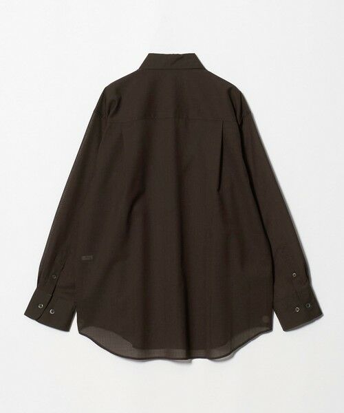 BEAUTY&YOUTH UNITED ARROWS / ビューティー&ユース ユナイテッドアローズ シャツ・ブラウス | 毛ポリエステル ソリッド＆チェック レギュラーカラーシャツ ウォッシャブル | 詳細5