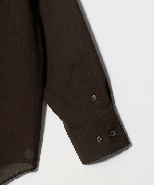 BEAUTY&YOUTH UNITED ARROWS / ビューティー&ユース ユナイテッドアローズ シャツ・ブラウス | 毛ポリエステル ソリッド＆チェック レギュラーカラーシャツ ウォッシャブル | 詳細7
