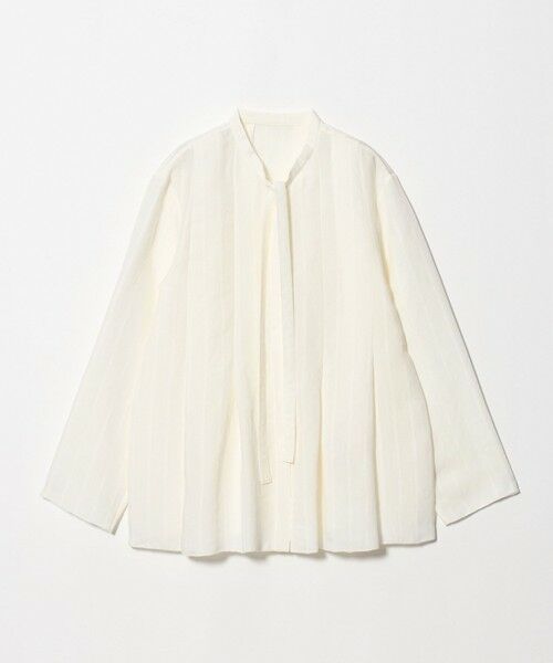 BEAUTY&YOUTH UNITED ARROWS / ビューティー&ユース ユナイテッドアローズ シャツ・ブラウス | レーヨンポリエステル タイ タックシャツ（OFF WHITE）