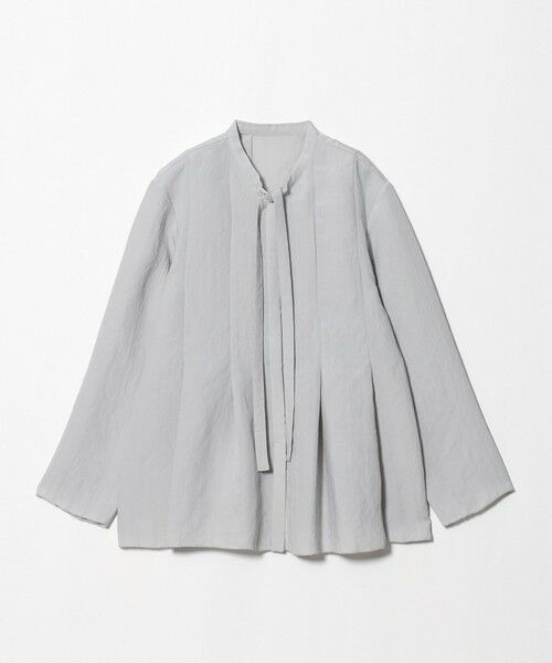 BEAUTY&YOUTH UNITED ARROWS / ビューティー&ユース ユナイテッドアローズ シャツ・ブラウス | レーヨンポリエステル タイ タックシャツ（LT.GRAY）