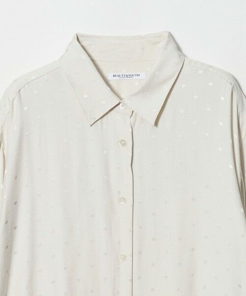 BEAUTY&YOUTH UNITED ARROWS / ビューティー&ユース ユナイテッドアローズ シャツ・ブラウス | レーヨン ドットジャガード タック レギュラーカラー シャツ | 詳細1