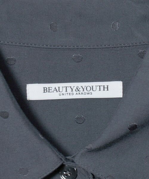 BEAUTY&YOUTH UNITED ARROWS / ビューティー&ユース ユナイテッドアローズ シャツ・ブラウス | レーヨン ドットジャガード タック レギュラーカラー シャツ | 詳細10