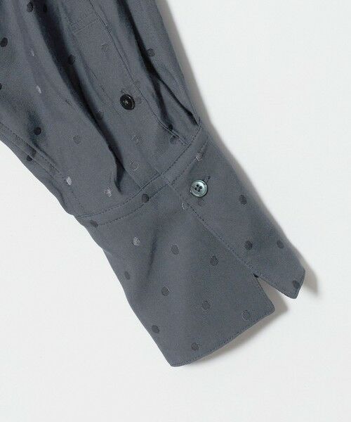 BEAUTY&YOUTH UNITED ARROWS / ビューティー&ユース ユナイテッドアローズ シャツ・ブラウス | レーヨン ドットジャガード タック レギュラーカラー シャツ | 詳細7