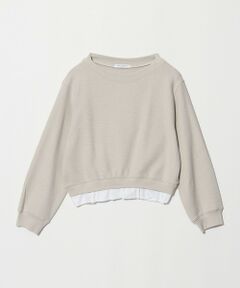 BEAUTY&YOUTH UNITED ARROWS / ビューティー&ユース ユナイテッドアローズ カットソー | コットン ダブルフェイス ドッキング プルオーバー