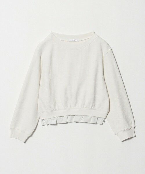 BEAUTY&YOUTH UNITED ARROWS / ビューティー&ユース ユナイテッドアローズ カットソー | コットン ダブルフェイス ドッキング プルオーバー（OFF WHITE）