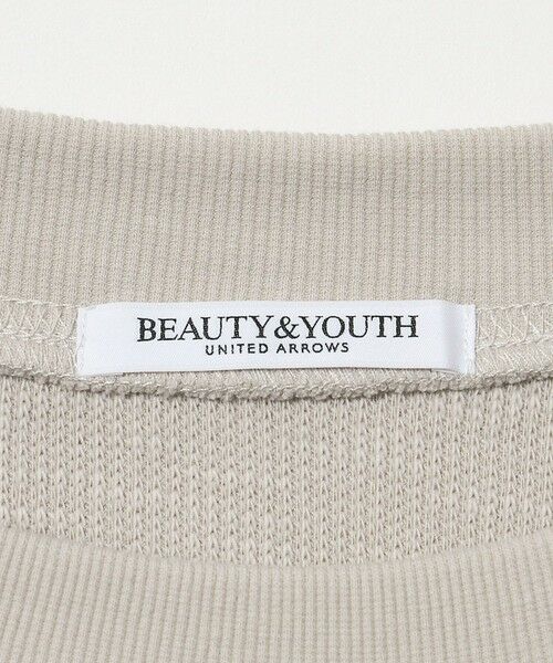 BEAUTY&YOUTH UNITED ARROWS / ビューティー&ユース ユナイテッドアローズ カットソー | コットン ダブルフェイス ドッキング プルオーバー | 詳細13