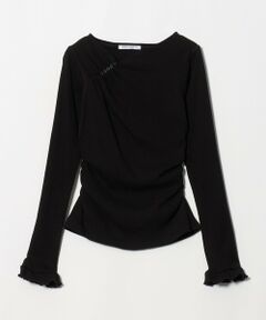 BEAUTY&YOUTH UNITED ARROWS / ビューティー&ユース ユナイテッドアローズ カットソー | コットン リブ ボタン ギャザー プルオーバー