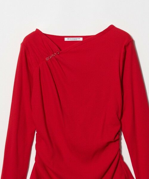 BEAUTY&YOUTH UNITED ARROWS / ビューティー&ユース ユナイテッドアローズ カットソー | コットン リブ ボタン ギャザー プルオーバー | 詳細6