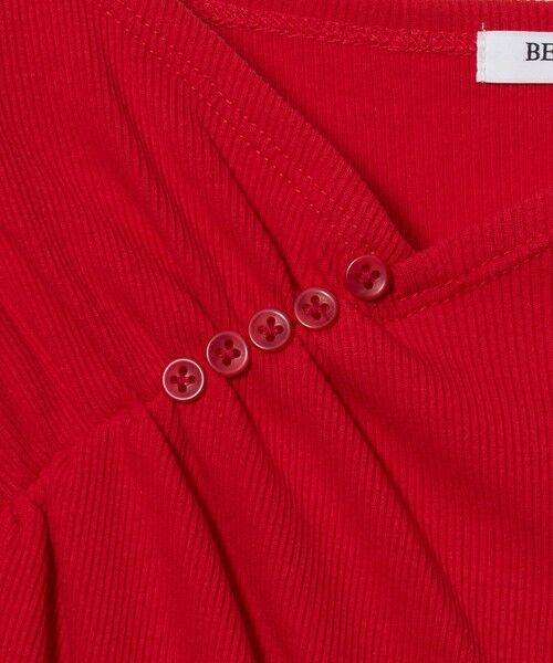 BEAUTY&YOUTH UNITED ARROWS / ビューティー&ユース ユナイテッドアローズ カットソー | コットン リブ ボタン ギャザー プルオーバー | 詳細8