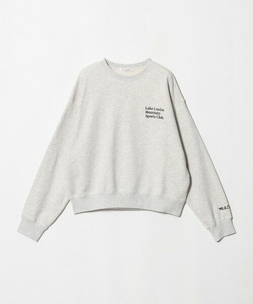 BEAUTY&YOUTH UNITED ARROWS / ビューティー&ユース ユナイテッドアローズ スウェット | コットン裏毛 ロゴスウェット プルオーバー（LT.GRAY）