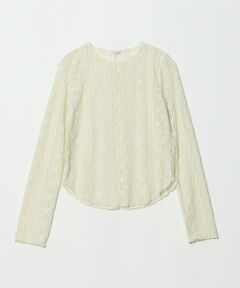BEAUTY&YOUTH UNITED ARROWS / ビューティー&ユース ユナイテッドアローズ カットソー | ブラッシュド レース プルオーバー ウォッシャブル