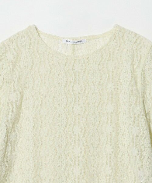 BEAUTY&YOUTH UNITED ARROWS / ビューティー&ユース ユナイテッドアローズ カットソー | ブラッシュド レース プルオーバー ウォッシャブル | 詳細3