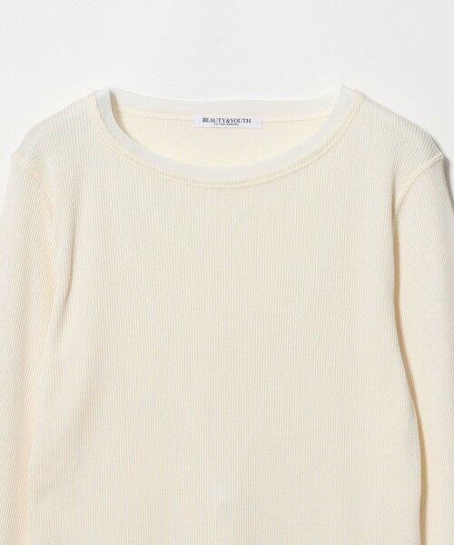 BEAUTY&YOUTH UNITED ARROWS / ビューティー&ユース ユナイテッドアローズ カットソー | ポリエステルコットン テレコ チュール ドッキングプルオーバー | 詳細1