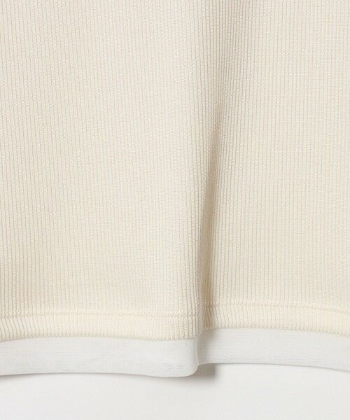 BEAUTY&YOUTH UNITED ARROWS / ビューティー&ユース ユナイテッドアローズ カットソー | ポリエステルコットン テレコ チュール ドッキングプルオーバー | 詳細2
