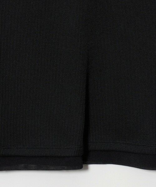 BEAUTY&YOUTH UNITED ARROWS / ビューティー&ユース ユナイテッドアローズ カットソー | ポリエステルコットン テレコ チュール ドッキングプルオーバー | 詳細4
