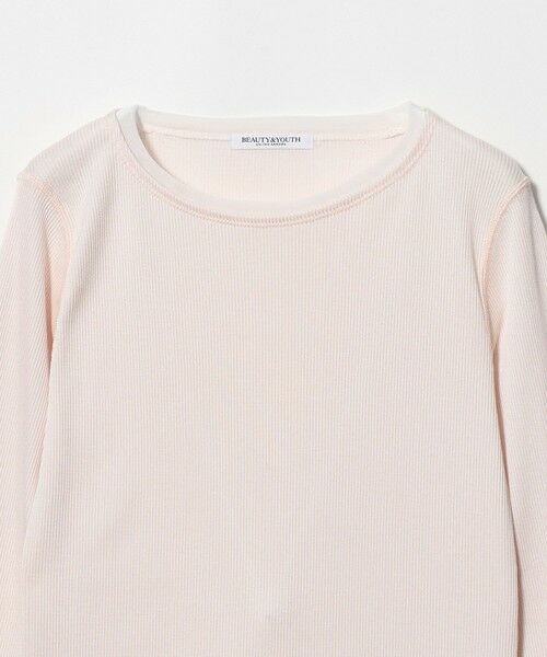 BEAUTY&YOUTH UNITED ARROWS / ビューティー&ユース ユナイテッドアローズ カットソー | ポリエステルコットン テレコ チュール ドッキングプルオーバー | 詳細5