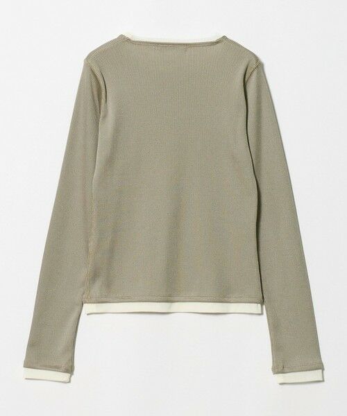 BEAUTY&YOUTH UNITED ARROWS / ビューティー&ユース ユナイテッドアローズ カットソー | ポリエステルコットン テレコ チュール ドッキングプルオーバー | 詳細7